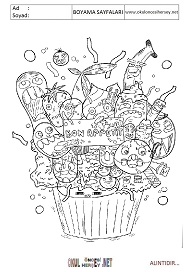 Doodle boyama sayfaları